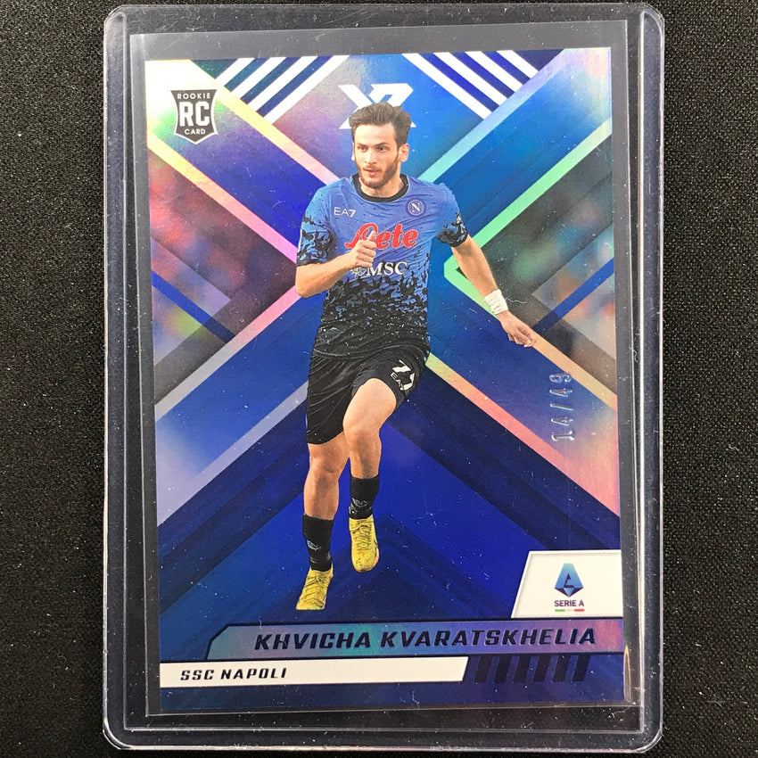 2022-23 Chronicles Serie A Khvicha Kvaratskhelia Xr Rookie Blue 14/49
