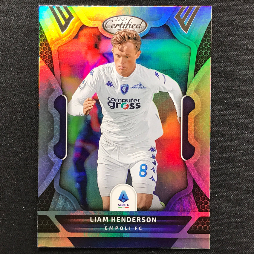 2022-23 Chronicles Serie A Liam Henderson Certified Silver No 132