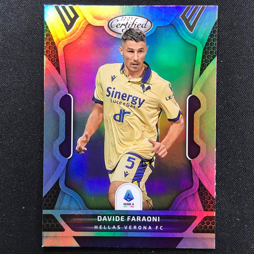 2022-23 Chronicles Serie A Davide Faraoni Certified Silver No 134