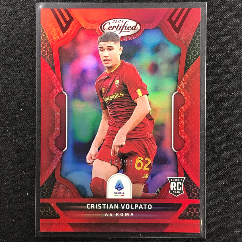 2022-23 Chronicles Serie A Cristian Volpato Certified Rookie Red 46/99