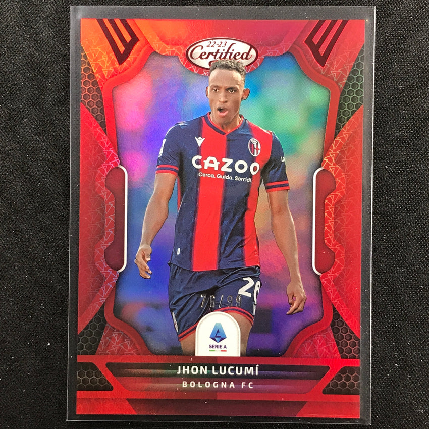 2022-23 Chronicles Serie A Jhon Lucumi Certified Red 76/99