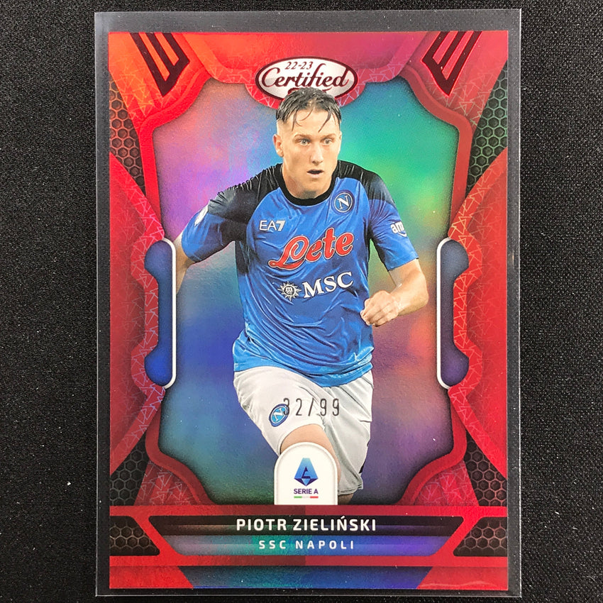 2022-23 Chronicles Serie A Piotr Zielinski Certified Red 32/99