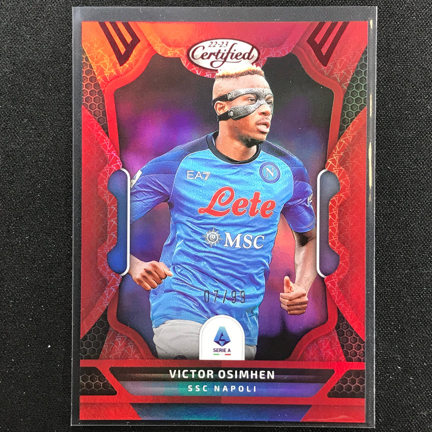 2022-23 Chronicles Serie A Victor Osimhen Certified Red 7/99