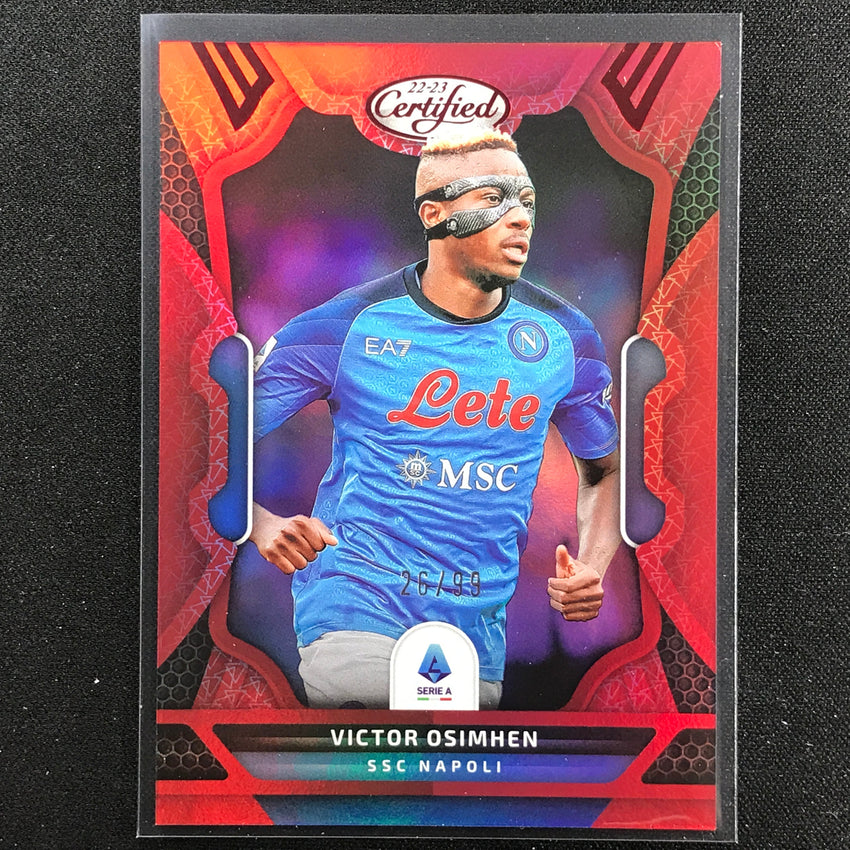 2022-23 Chronicles Serie A Victor Osimhen Certified Red 26/99
