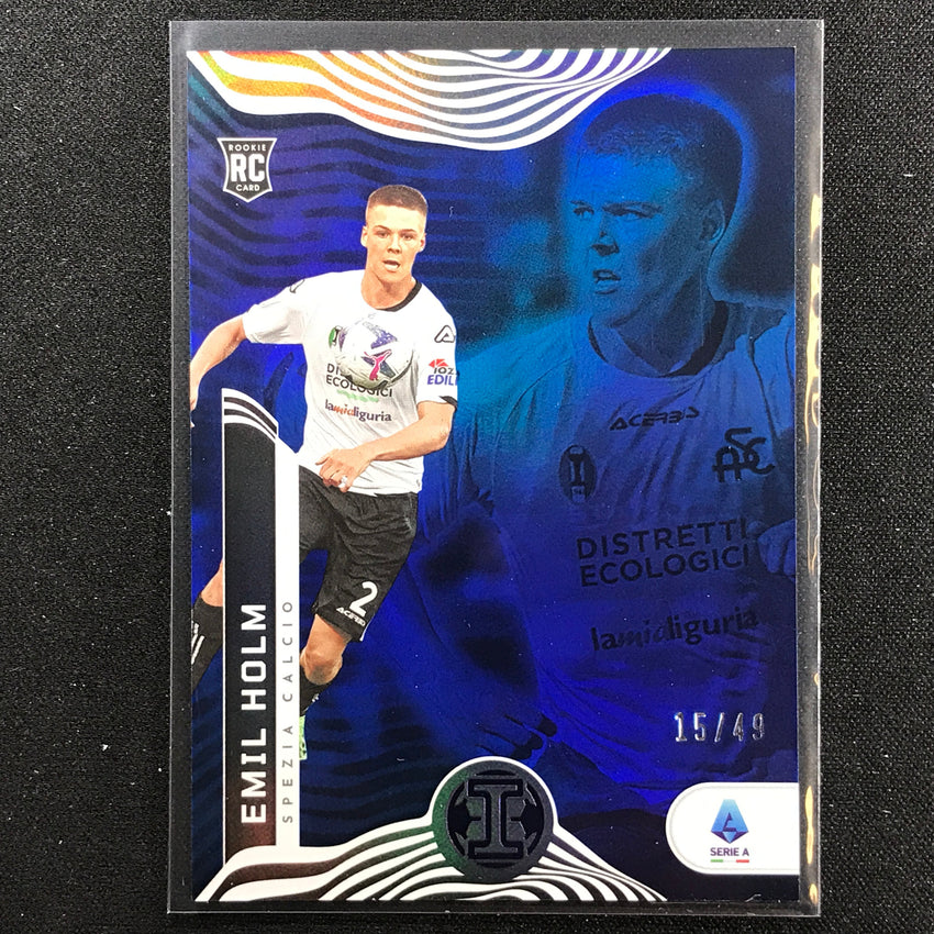 2022-23 Chronicles Serie A Emil Holm Illusions Rookie Blue 15/49