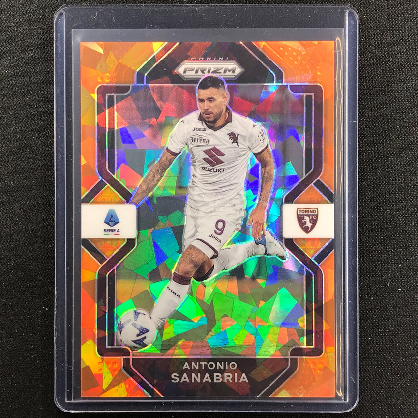 2022-23 Chronicles Serie A Antonio Sanabria Prizm Cracked Ice Orange 6/23