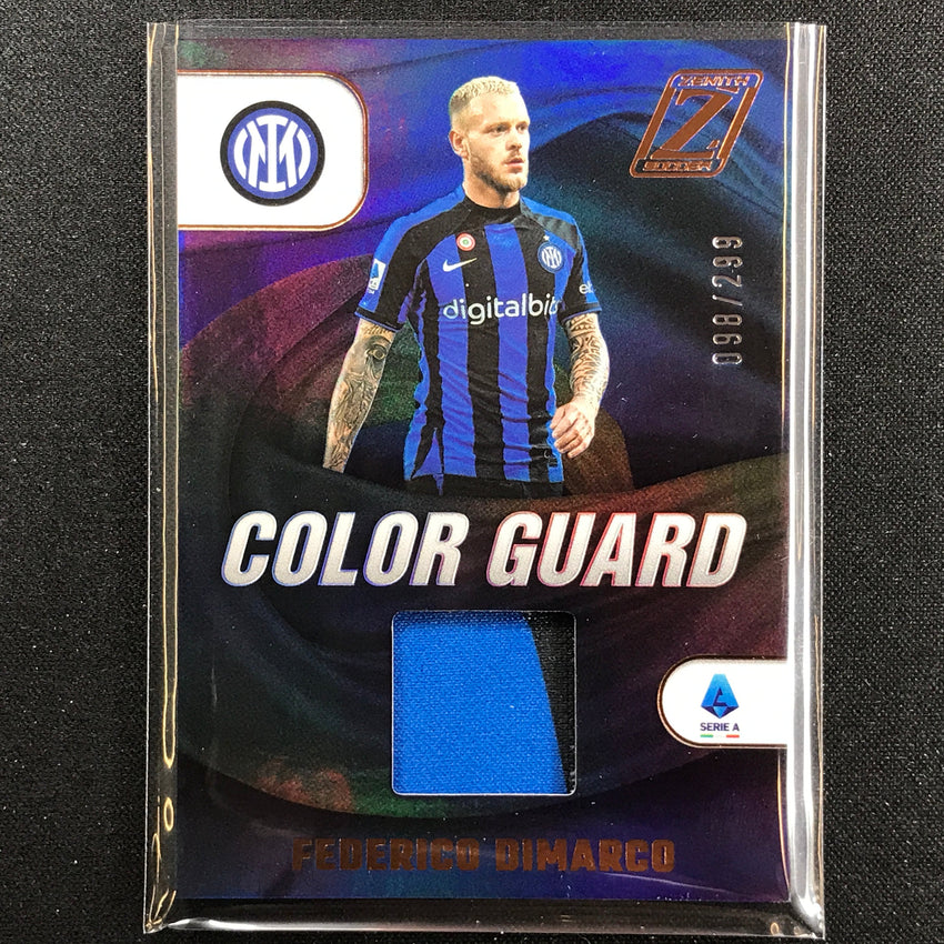 2022-23 Chronicles Serie A Federico Dimarco Zenith Color Guard Relic 98/299