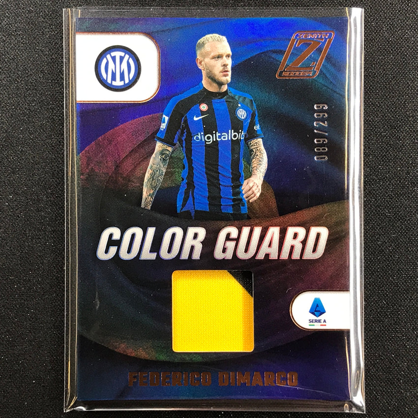 2022-23 Chronicles Serie A Federico Dimarco Zenith Color Guard Relic 89/299