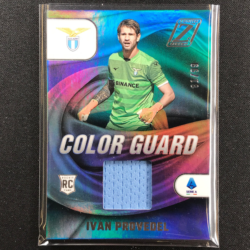 2022-23 Chronicles Serie A Ivan Provedel Zenith Color Guard Rookie Relic 81/99