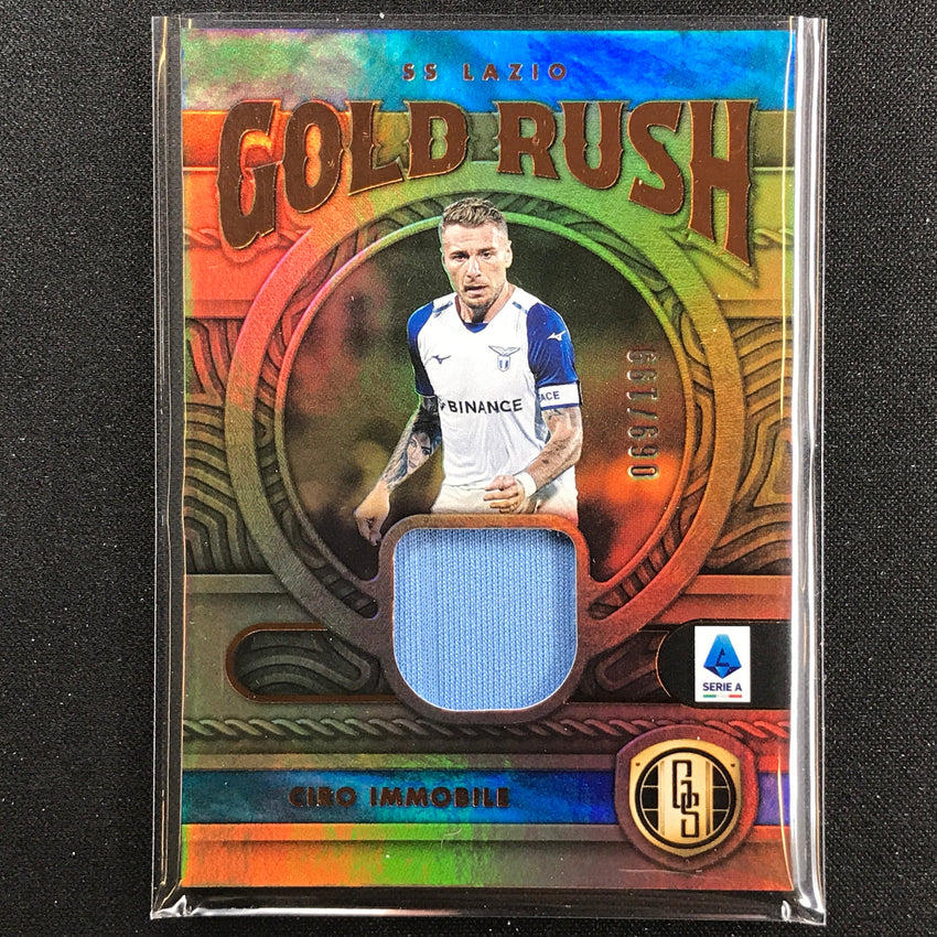 2022-23 Chronicles Serie A Ciro Immobile Gold Standard Gold Rush Relic 69/199