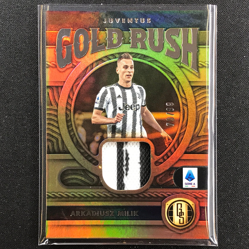 2022-23 Chronicles Serie A Arkadiusz Milik Gold Standard Gold Rush Relic 79/99