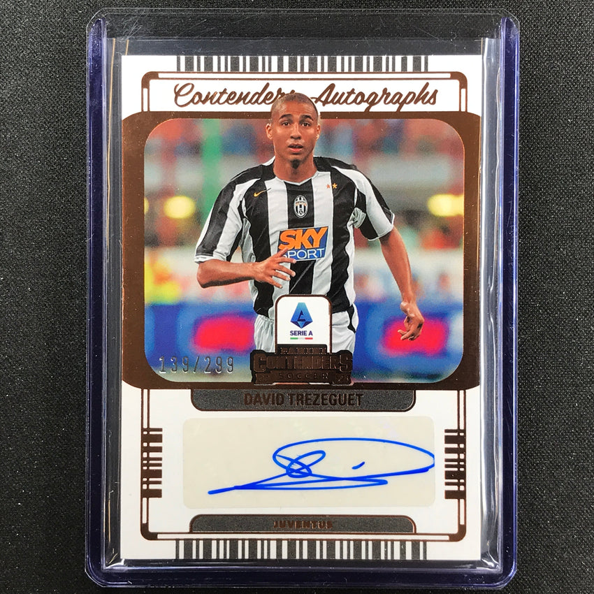 2022-23 Chronicles Serie A David Trezeguet Contenders Auto Bronze 139/299