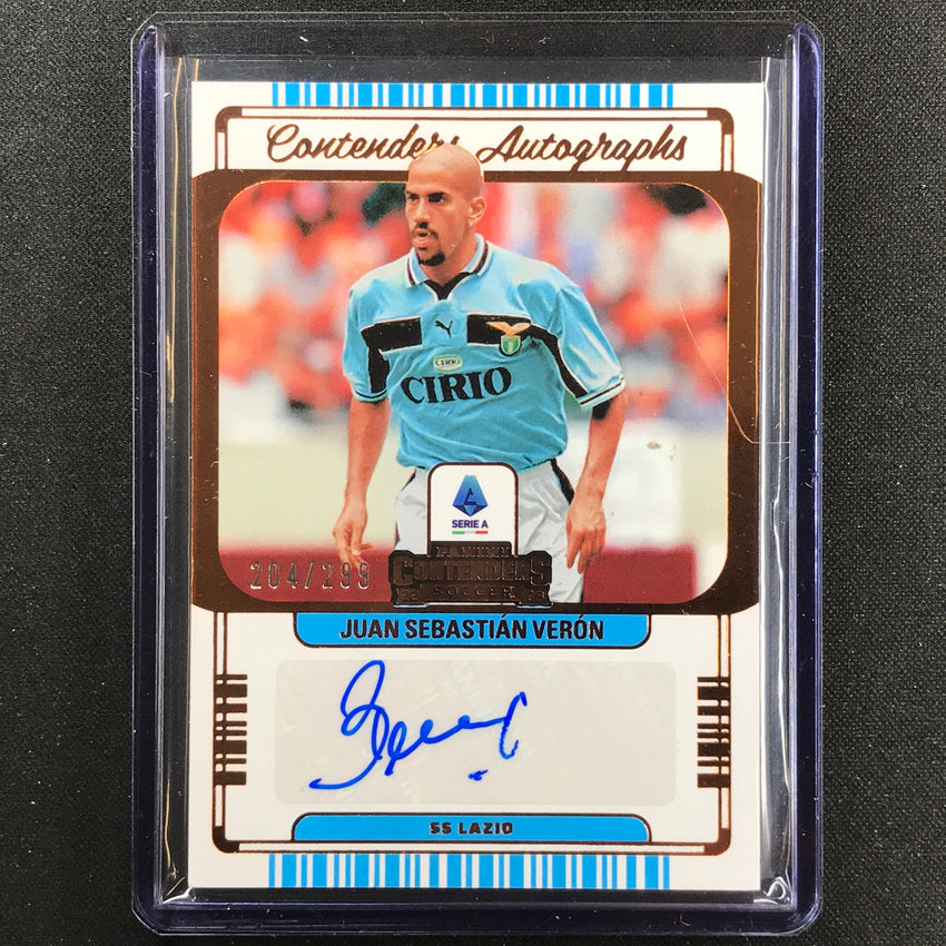 2022-23 Chronicles Serie A Juan Sebastian Veron Contenders Auto Bronze 204/299