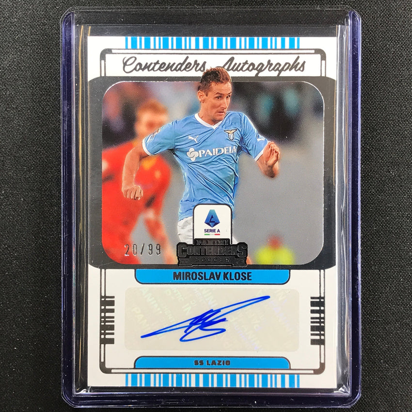2022-23 Chronicles Serie A Miroslav Klose Contenders Auto Silver 20/99