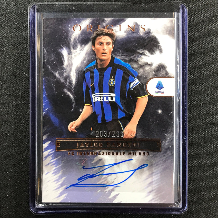 2022-23 Chronicles Serie A Javier Zanetti Origins Auto Bronze 203/299