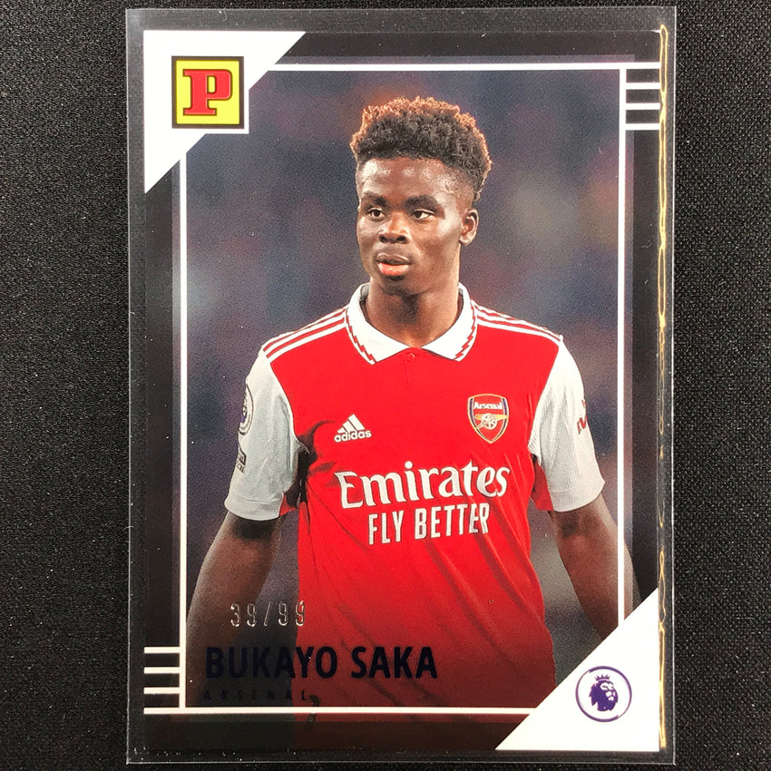 2022-23 Chronicles Epl Bukayo Saka Base Set Panini Blue 39/99