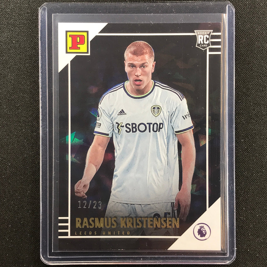2022-23 Chronicles Epl Rasmus Kristensen Base Panini Rookie Cracked Ice 12/23