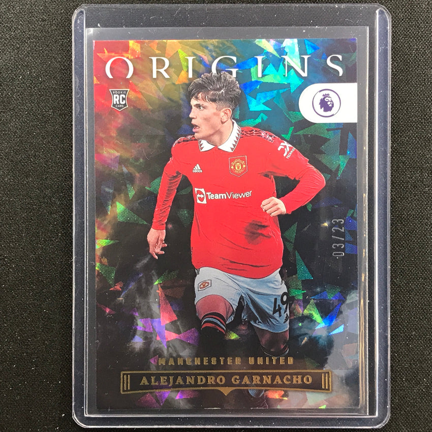 2022-23 Chronicles Epl Alejandro Garnacho Origins Rookie Cracked Ice 3/23