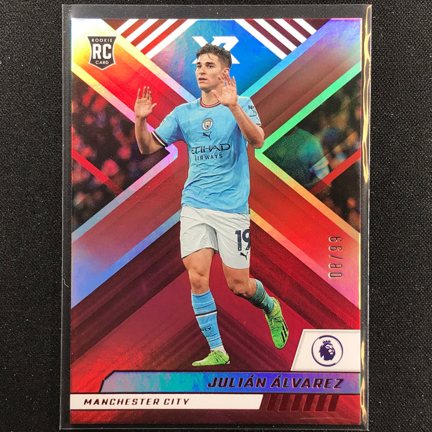 2022-23 Chronicles Epl Julian Alvarez Xr Rookie Red 8/99