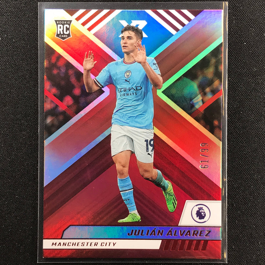 2022-23 Chronicles Epl Julian Alvarez Xr Rookie Red 61/99