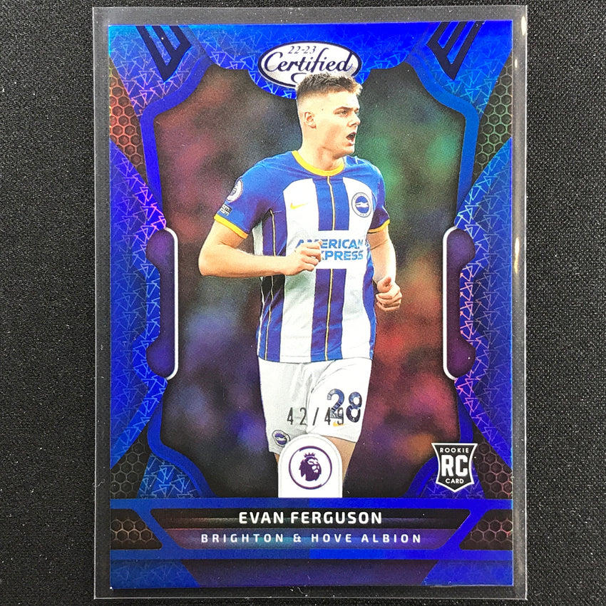 2022-23 Chronicles Epl Evan Ferguson Certified Rookie Blue 42/49