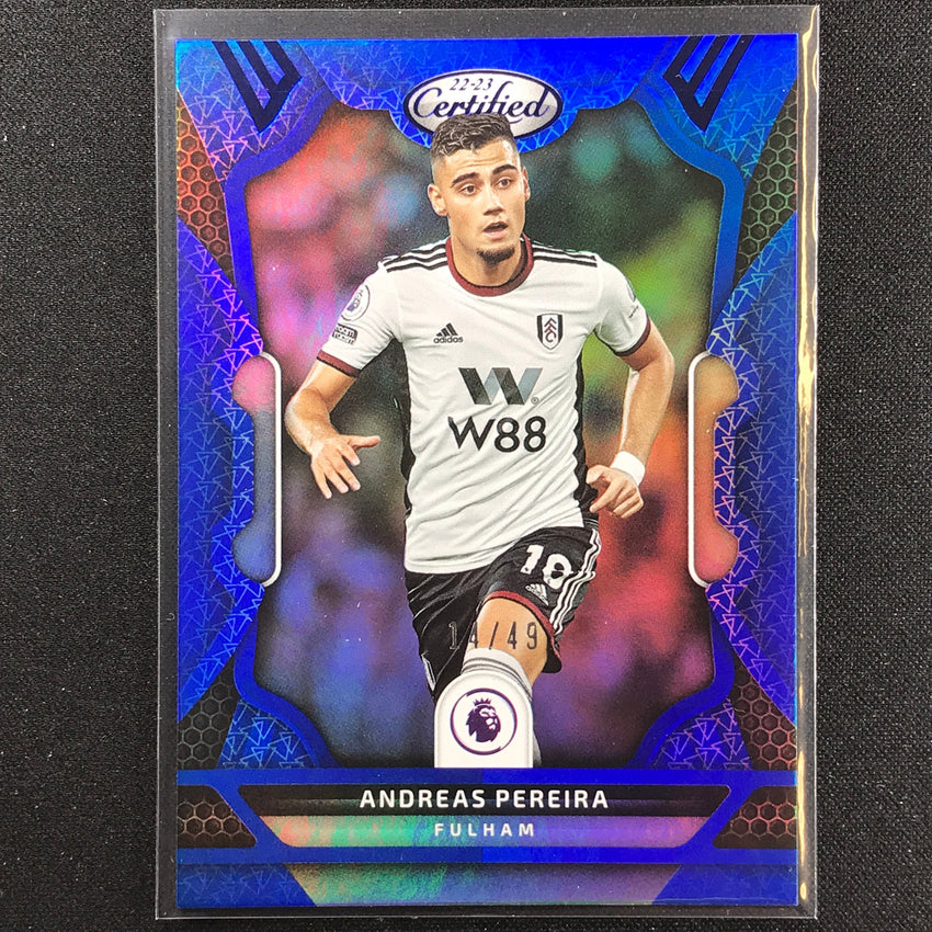 2022-23 Chronicles Epl Andreas Pereira Certified Blue 14/49
