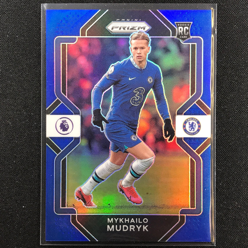 2022-23 Chronicles Epl Mykhailo Mudryk Prizm Rookie Blue 21/49