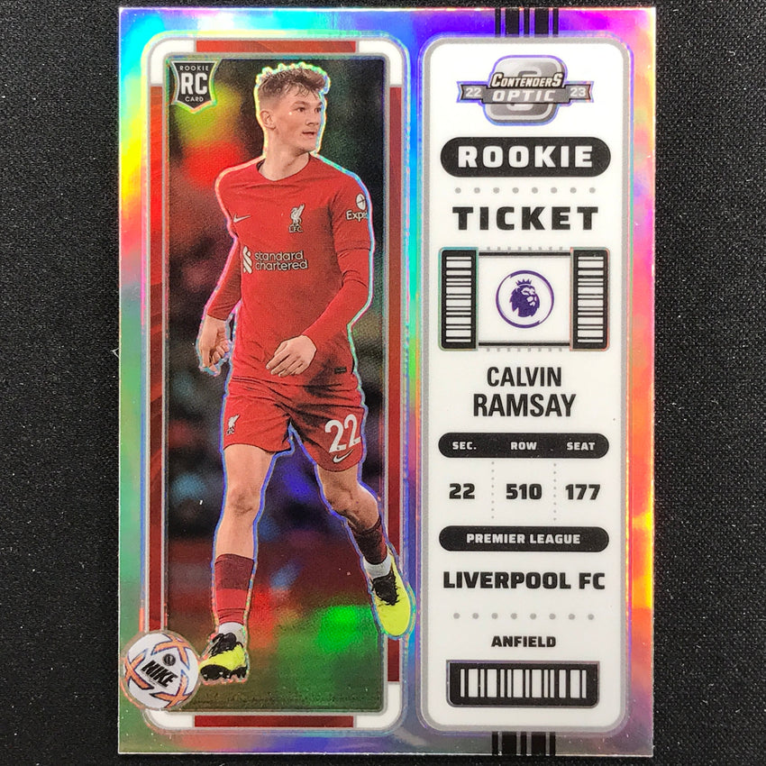 2022-23 Chronicles Epl Calvin Ramsay Contenders Optic Rookie Ticket Silver No 297