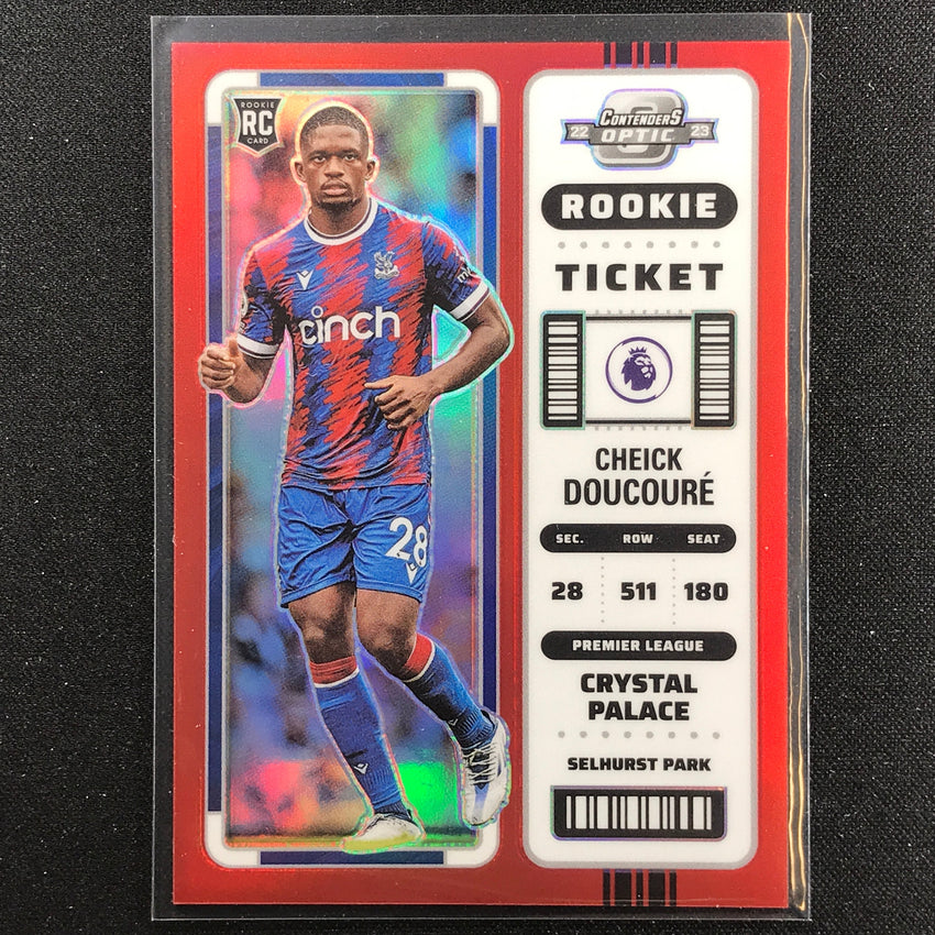 2022-23 Chronicles Epl Cheick Doucoure Contenders Optic Rookie Ticket Red 30/99