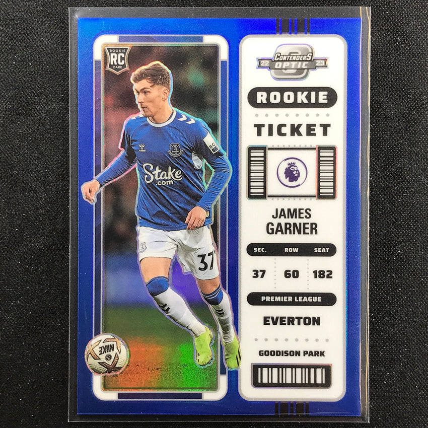 2022-23 Chronicles Epl James Garner Contenders Optic Rookie Ticket Blue 34/49