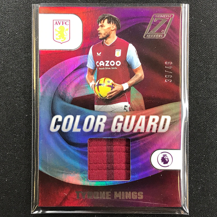 2022-23 Chronicles Epl Tyrone Mings Zenith Color Guard Relic Silver 39/49