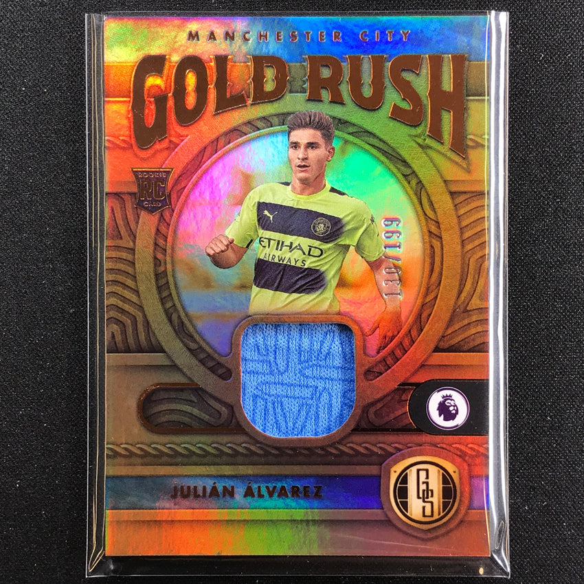 2022-23 Chronicles Epl Julian Alvarez Gold Standard Rush Rookie Relic 130/199