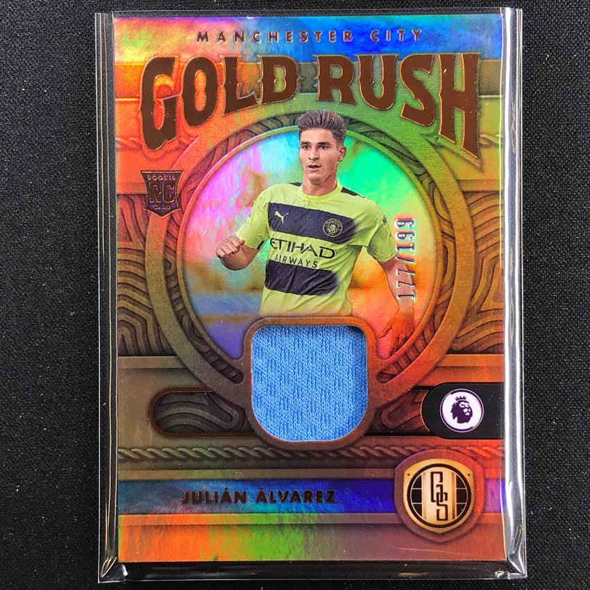 2022-23 Chronicles Epl Julian Alvarez Gold Standard Rush Rookie Relic 177/199