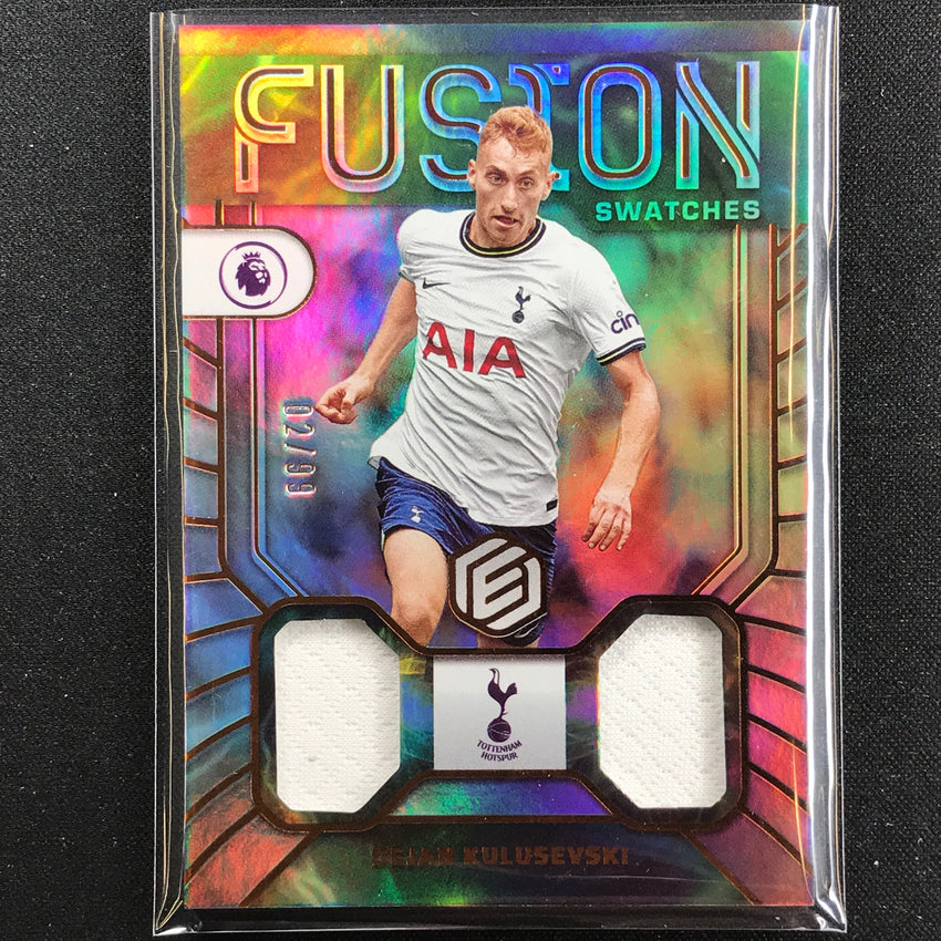 2022-23 Chronicles Epl Dejan Kulusevski Elements Fusion Swatches Dual Relic 2/99