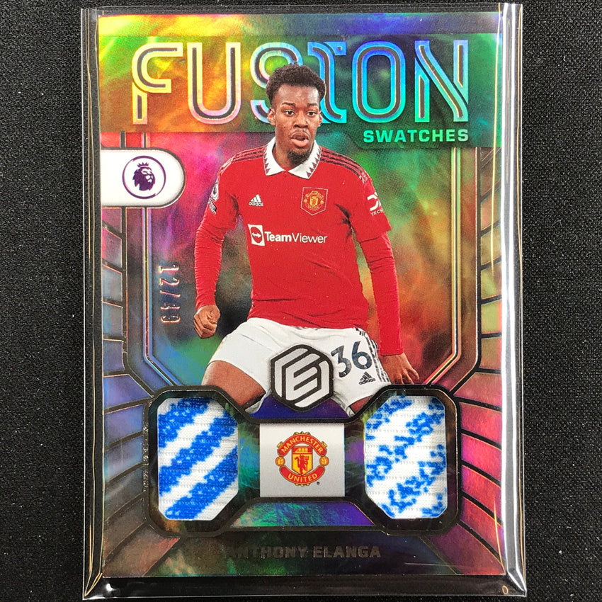 2022-23 Chronicles Epl Anthony Elanga Elements Fusion Swatches Dual Relic 12/49
