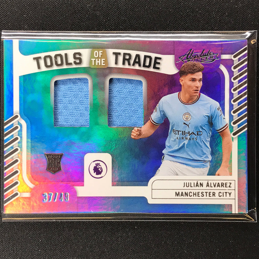 2022-23 Chronicles Epl Julian Alvarez Absolute Tools Of Trade Rookie Relic 37/49