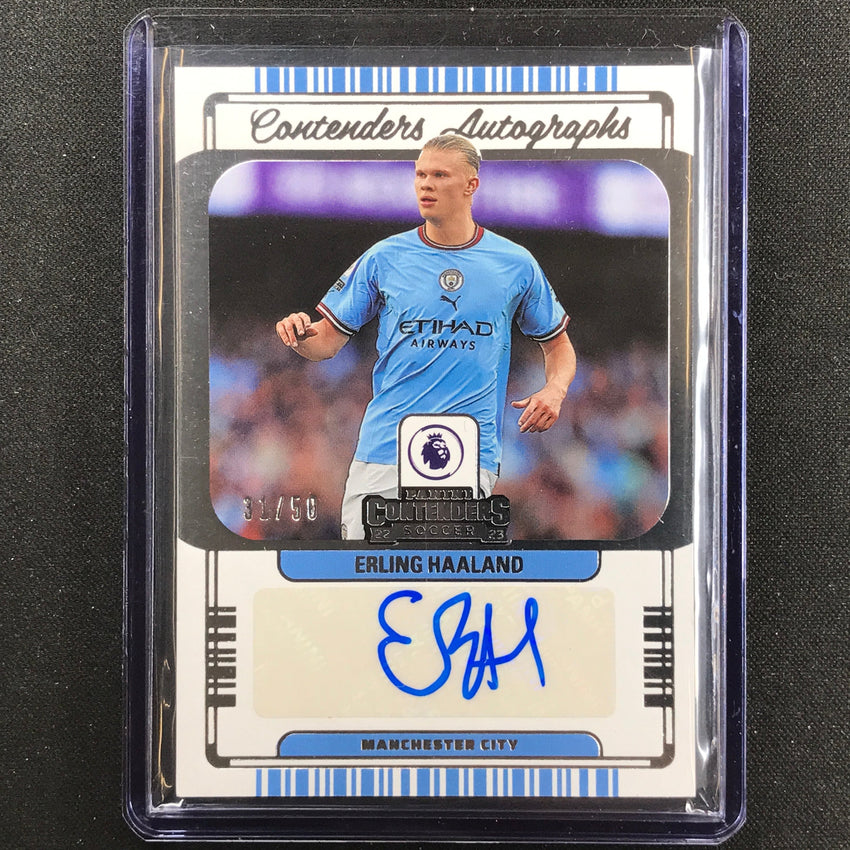 2022-23 Chronicles Epl Erling Haaland Contenders Auto Silver 31/50