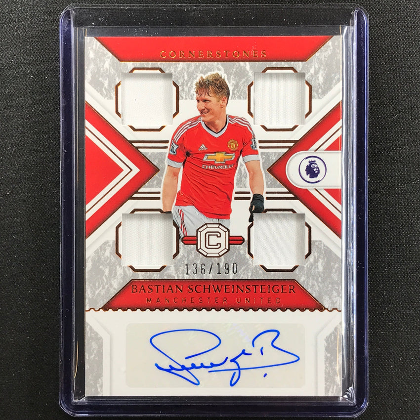 2022-23 Chronicles Epl Bastian Schweinsteiger Cornerstones Relic Auto 136/190