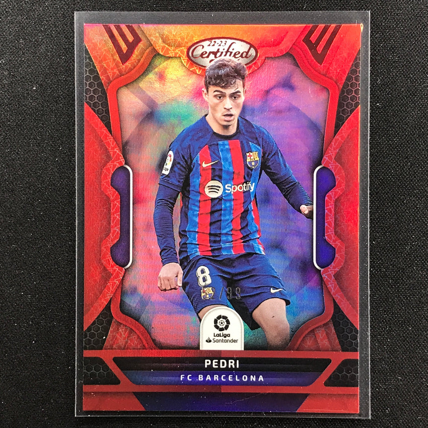 2022-23 Chronicles La Liga Pedri Certified Red 52/99