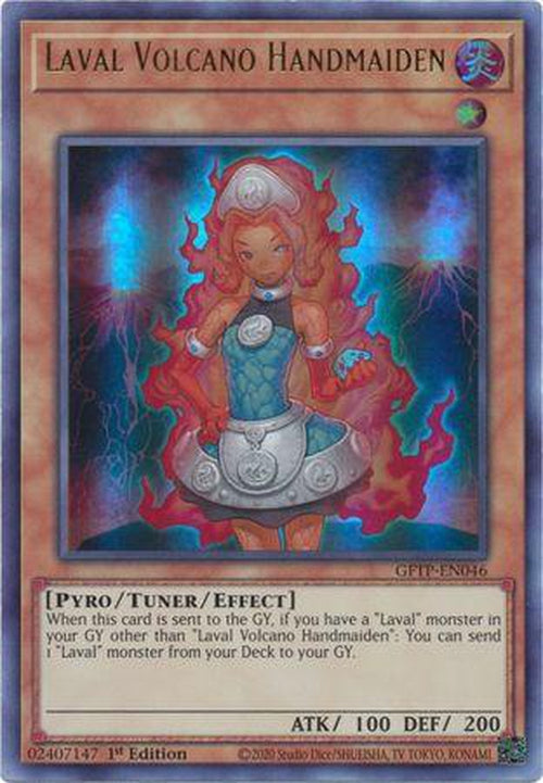 Laval Volcano Handmaiden - GFTP-EN046 - Ultra Rare 1st Edition-Cherry Collectables