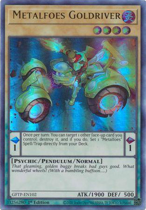 Metalfoes Goldriver - GFTP-EN102 - Ultra Rare 1st Edition-Cherry Collectables