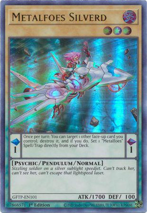 Metalfoes Silverd - GFTP-EN101 - Ultra Rare 1st Edition-Cherry Collectables