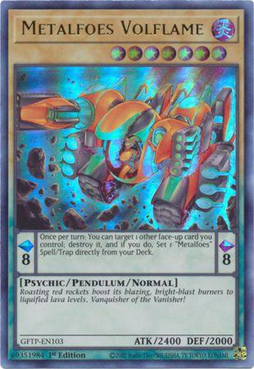 Metalfoes Volflame - GFTP-EN103 - Ultra Rare 1st Edition-Cherry Collectables