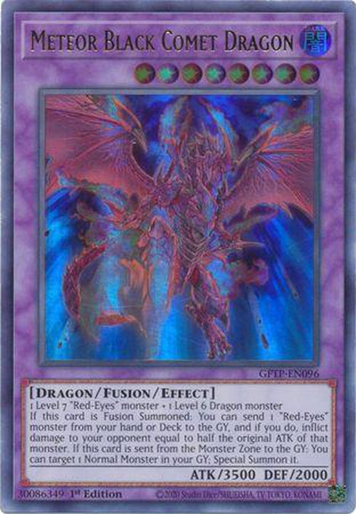Meteor Black Comet Dragon - GFTP-EN096 - Ultra Rare 1st Edition-Cherry Collectables