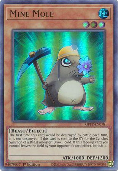 Mine Mole - GFTP-EN078 - Ultra Rare 1st Edition-Cherry Collectables