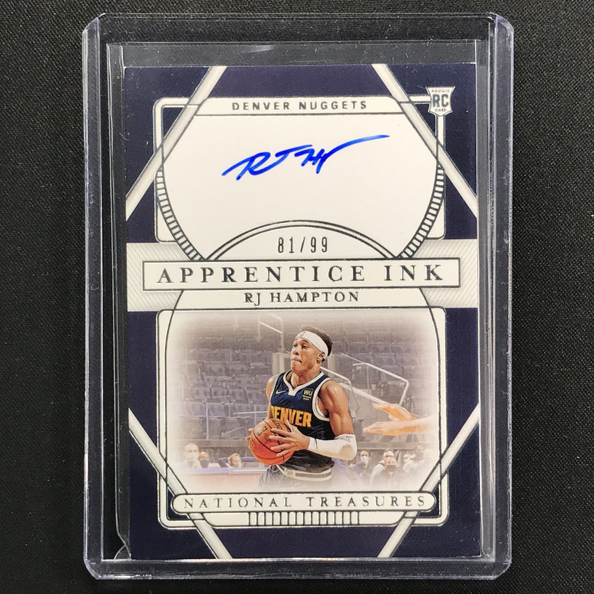 2020-21 National Treasures Rj Hampton Apprentice Ink Rookie Auto 81/99