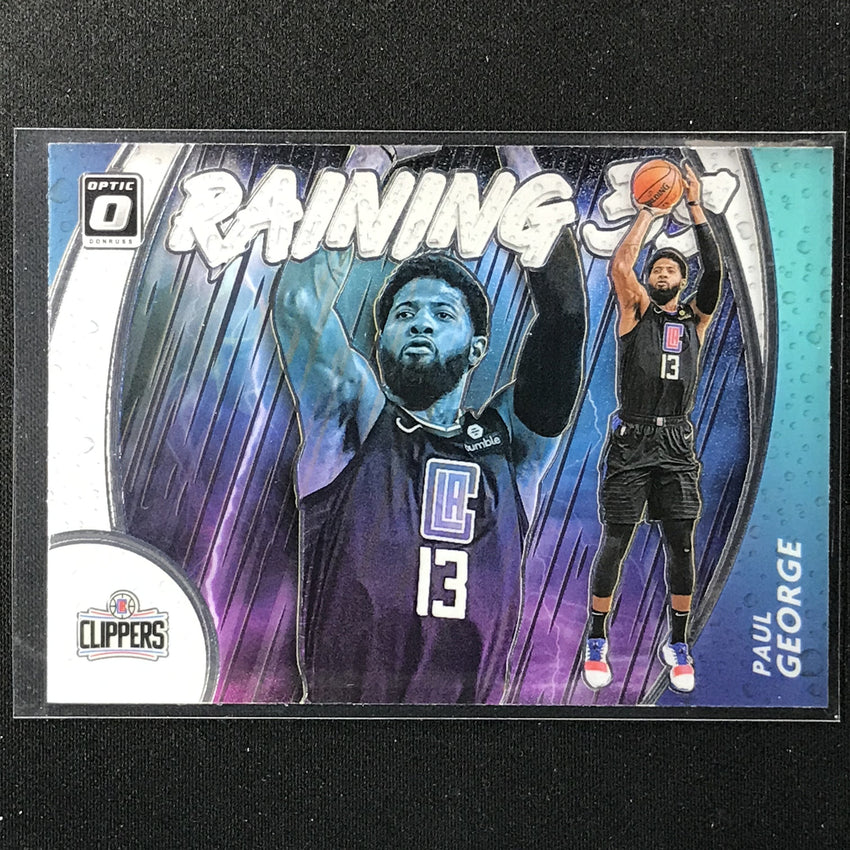 2020-21 Donruss Optic PAUL GEORGE Raining 3s Base #14