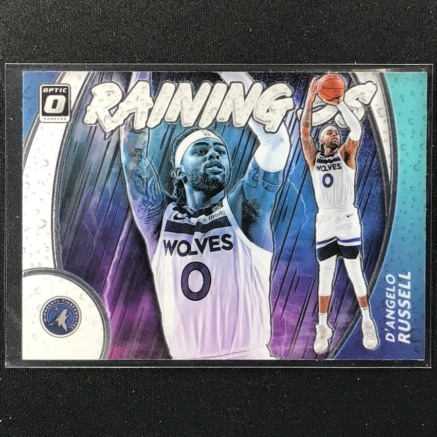 2020-21 Donruss Optic Dangelo Russell Raining 3s Base No 16