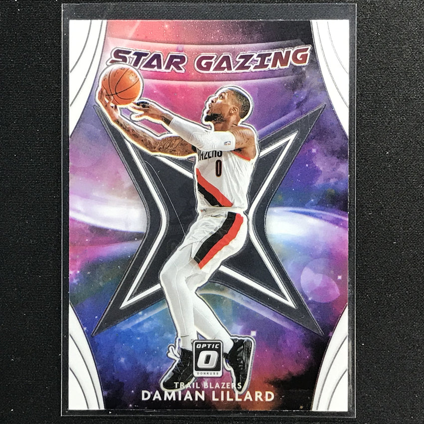 2020-21 Donruss Optic DAMIAN LILLARD Star Gazing Base #7