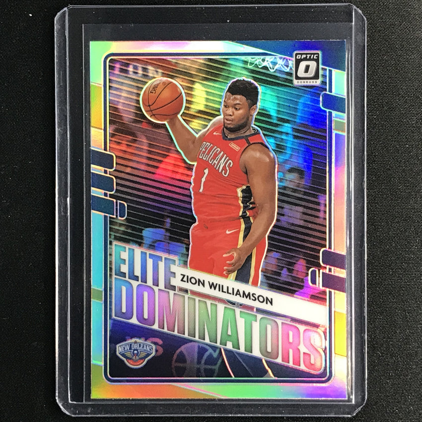 2020-21 Donruss Optic ZION WILLIAMSON Elite Dominators Holo Silver #22